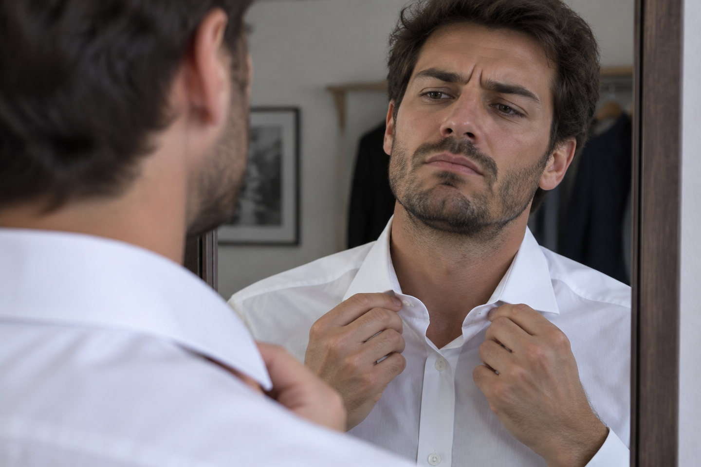 Ne blâmez pas la température de votre fer ni la qualité du tissu : voici la véritable raison pour laquelle les cols de vos chemises finissent irrémédiablement marqués