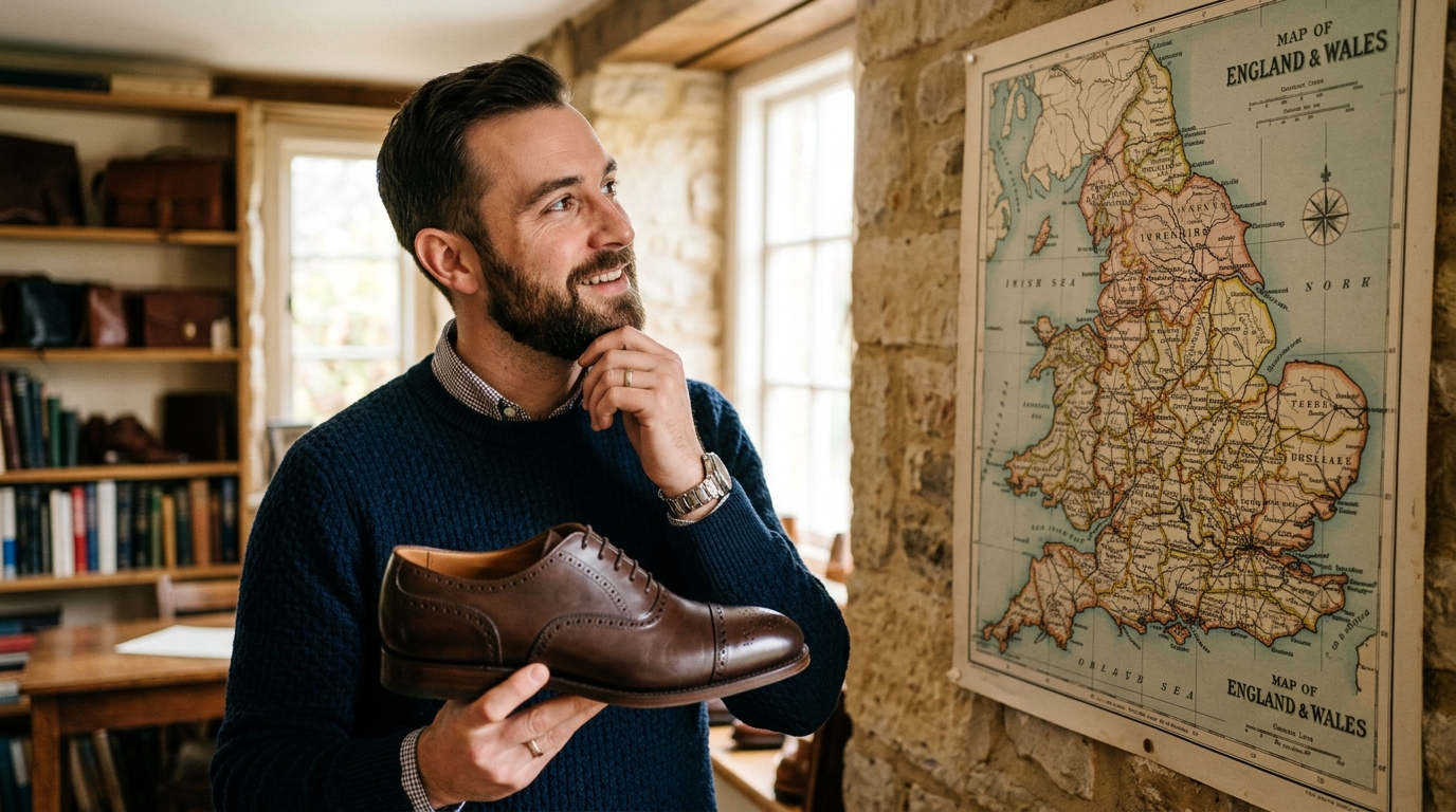 Oxford, Derby, Chelsea : pourquoi vos chaussures ressemblent-elles à une carte de l’Angleterre ? - - oxford derby chelsea pourquoi vos chaussures ressemblent elles a une carte de langleterre featured 1791368035